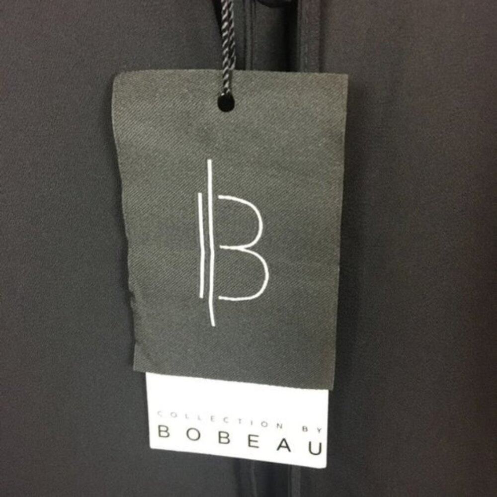 Bobeau Little Black Dress Sheer LBD With Pleats sz XS NWT Shift Dress Lined - Picture 2 of 14